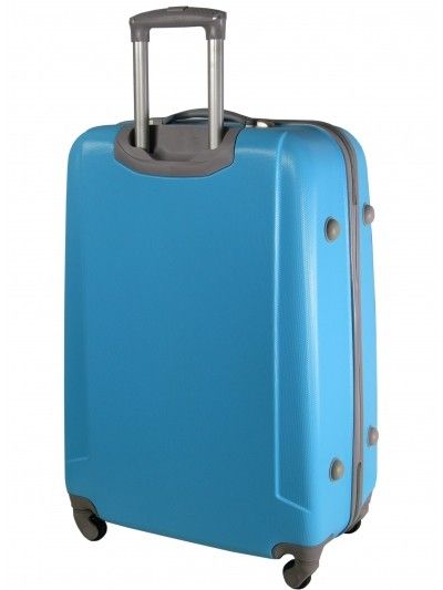 Mała walizka na kółkach MAXIMUS 222 ABS jasno niebieska